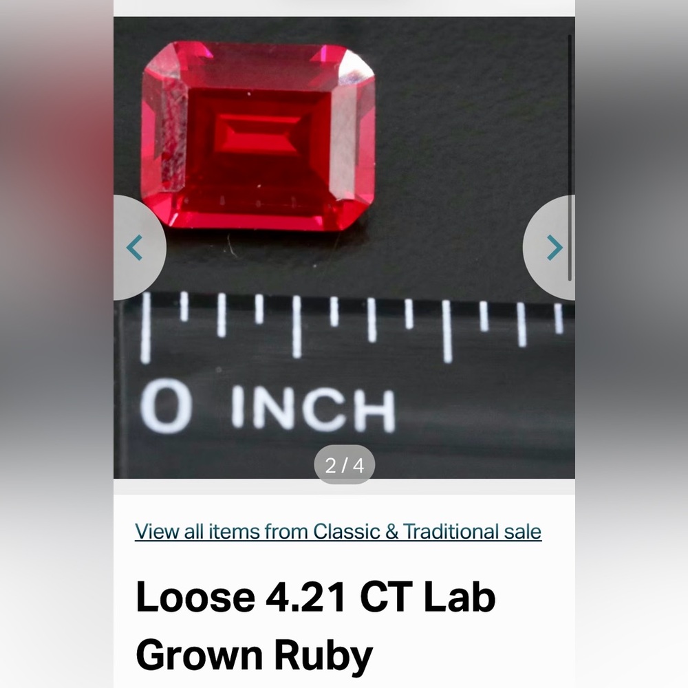Lab Grown Ruby Loose Stone - image 5